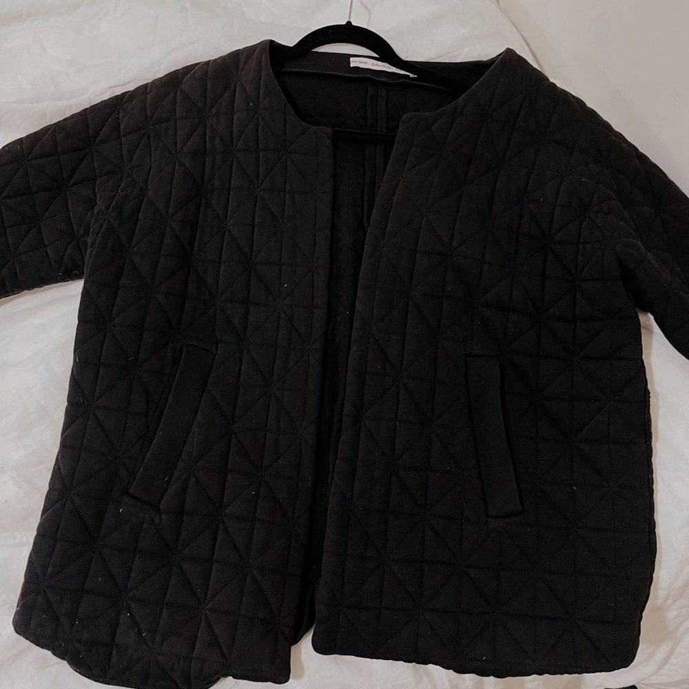 VINTAGE & Other Stories Quilted Black Jacket (US 10)